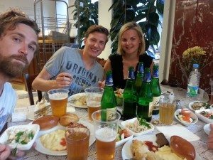 two of the nice people we met. Philip and Anke. There was also a german called mirko