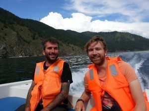 Happy days while the captain did donuts on the lake