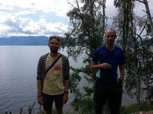 Mirko and Nikolaj tyring to have a serious face :)