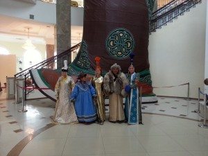 Some traditionally dressed Mongols!