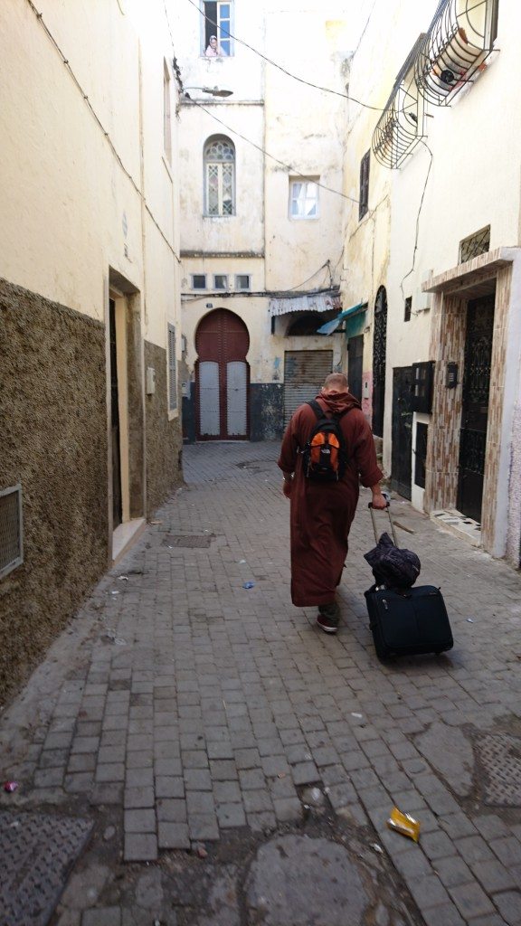 The Djellaba was actually too warm!