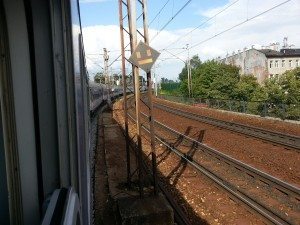 view from the train (and a smiley face?)